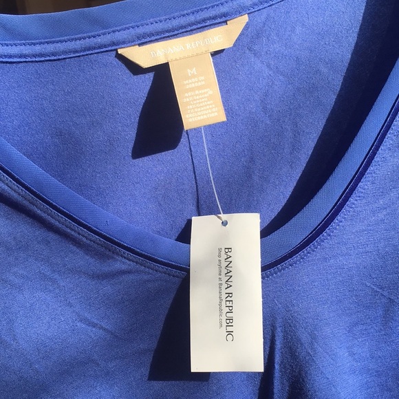 Banana Republic NWT blue long sleeve shirt - M - Picture 4 of 6